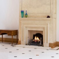 Georgian stone fireplace