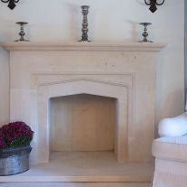Elizabethan traditional stone fireplace