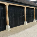 wood pillars